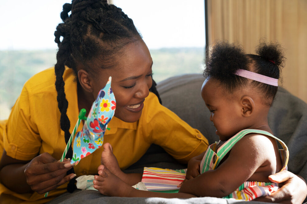 Childcare first with light help at home